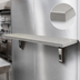 Thumbnail image #3 for Eagle Group 36 Inch W x 10 Inch D Wall-Mounted Drop Shelf, 16/304 Stainless Steel with Wooden Core