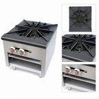 Thumbnail image #3 for Hurakan by Equip.me 24-Inch Gas Stock Pot Range, 1 Burner, Stainless Steel