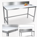 Thumbnail image #3 for John Boos 36 x 30 Inch Reversible Poly Top Trimming Table with 6 Inch Removable Backsplash