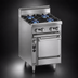 Thumbnail image #3 for Bistro 24-Inch Gas Restaurant Range with 4 Open Burners and Standard Oven, Stainless Steel, 150,000 BTU