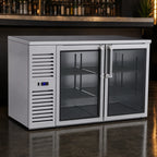 Thumbnail image #3 for Krowne BS60 60-Inch Two-Section Refrigerated Back Bar Cooler, Solid Swing Doors, Stainless Steel, Side-Mounted Self-Contained Refrigeration