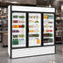Thumbnail image #3 for Hoshizaki RM-65-HC-WHT Three-Section Reach-In Glass Door Refrigerated Merchandiser, 56.04 Cu. Ft., White