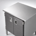 Thumbnail image #3 for John Boos 72 Inch x 24 Inch Enclosed Base Work Table with Hinged Doors, Stainless Steel Flat Top