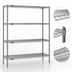 Thumbnail image #3 for Eagle Red-i-Pak Stationary 4-Tier Wire Shelving Unit, 60