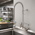 Thumbnail image #3 for T&S Brass EasyInstall Wall-Mount Pre-Rinse Unit with Add-On Faucet, 8-Inch Centers, and 12-Inch Swing Nozzle