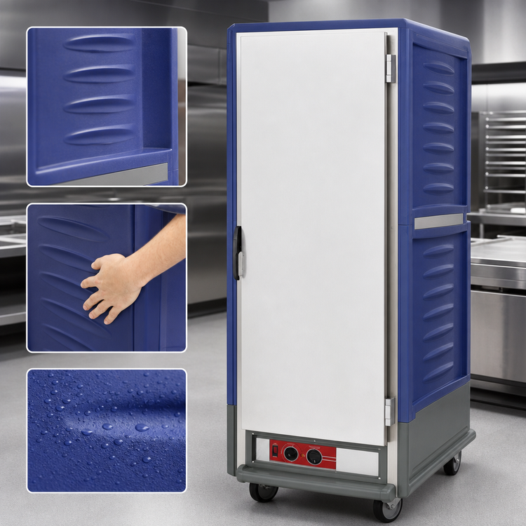 Product image #3 for Metro C5 3 Series Insulation Armour Full-Height Heated Holding and Proofing Cabinet, Low Watt, Blue, 35-Pan Capacity