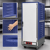 Thumbnail image #3 for Metro C5 3 Series Insulation Armour Full-Height Heated Holding and Proofing Cabinet, Low Watt, Blue, 35-Pan Capacity