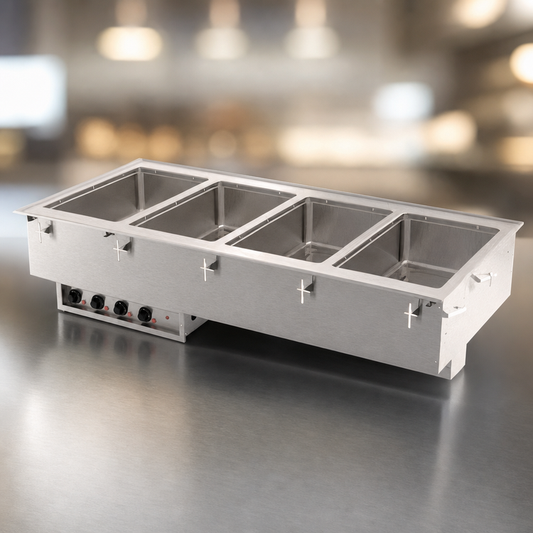Product image #3 for Vollrath 4-Well Drop-In Electric Hot Food Well, Thermostatic, Wet Operation, 208V