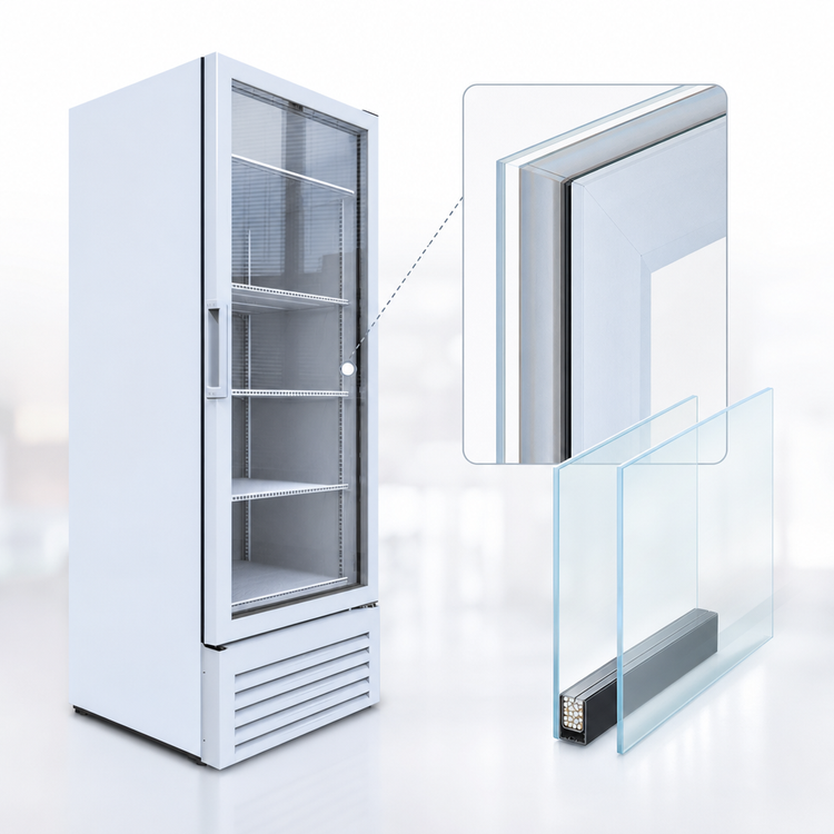 Product image #3 for Beverage-Air Marketeer MT12-1W White One-Section Reach-In Hinged Glass Door Refrigerated Merchandiser, 11.5 Cu. Ft.