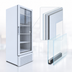 Thumbnail image #3 for Beverage-Air Marketeer MT12-1W White One-Section Reach-In Hinged Glass Door Refrigerated Merchandiser, 11.5 Cu. Ft.