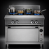 Thumbnail image #3 for Vulcan V Series 24-Inch Heavy Duty Gas Range with 4 Open Burners and Storage Cabinet Base