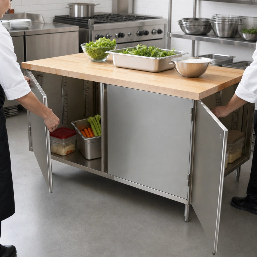 Dual-Access Cabinet Base