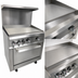 Thumbnail image #3 for IKON Cooking 36-Inch Natural Gas Commercial Range with 36-Inch Griddle and Standard Oven