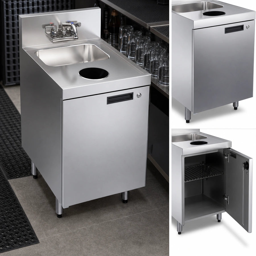 Cabinet Base with Locking Hinged Door