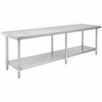 Thumbnail image #3 for John Boos GSK6-36132 132 x 36-Inch 16-Gauge Galvanized Steel Work Table Undershelf