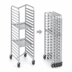 Thumbnail image #4 for Channel Manufacturing 425SN Nesting Stainless Steel End-Load Bun Pan Rack, 36-Inch High, 9-Pan Capacity
