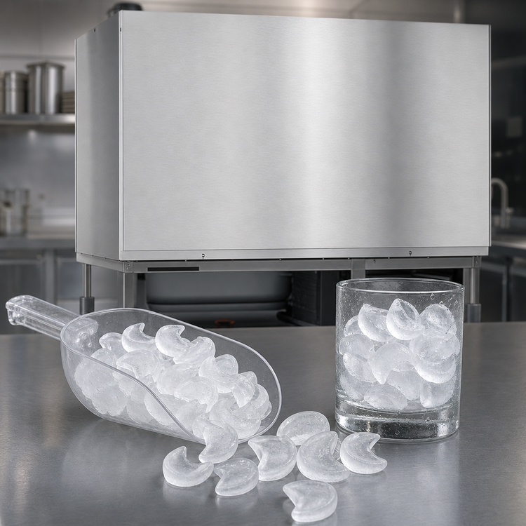 Product image #3 for Hoshizaki KM-1301SWJ3 Water-Cooled Stackable Crescent Cube Ice Maker, 1360 lb/Day