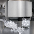 Thumbnail image #3 for Hoshizaki KM-1301SWJ3 Water-Cooled Stackable Crescent Cube Ice Maker, Self-Contained, 1,360 lb/Day, 48-Inch Wide