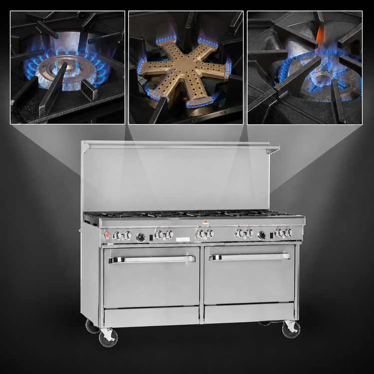 Product image #3 for Southbend Ultimate 60-Inch Gas Restaurant Range with Standard Oven and Cabinet Base
