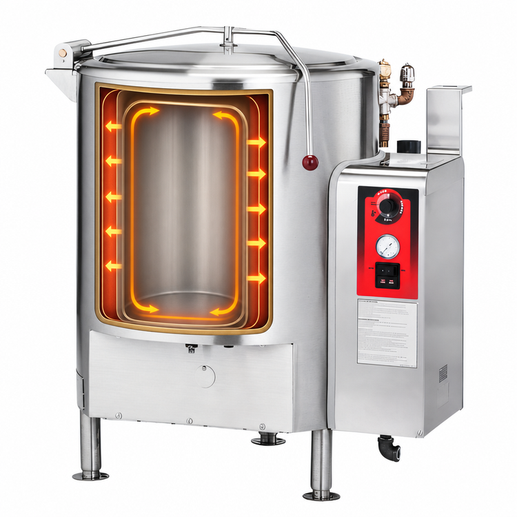 Product image #4 for Vulcan GS60E 60-Gallon Fully Jacketed Gas Stationary Kettle with Electric Ignition