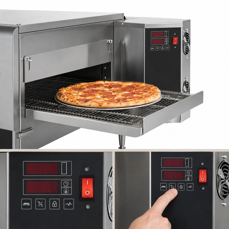 Product image #3 for Star Ultra-Max UM1833A Electric Impingement Countertop Conveyor Oven, Single Deck, 18 x 24-Inch Cook Chamber, 33-Inch Conveyor Length
