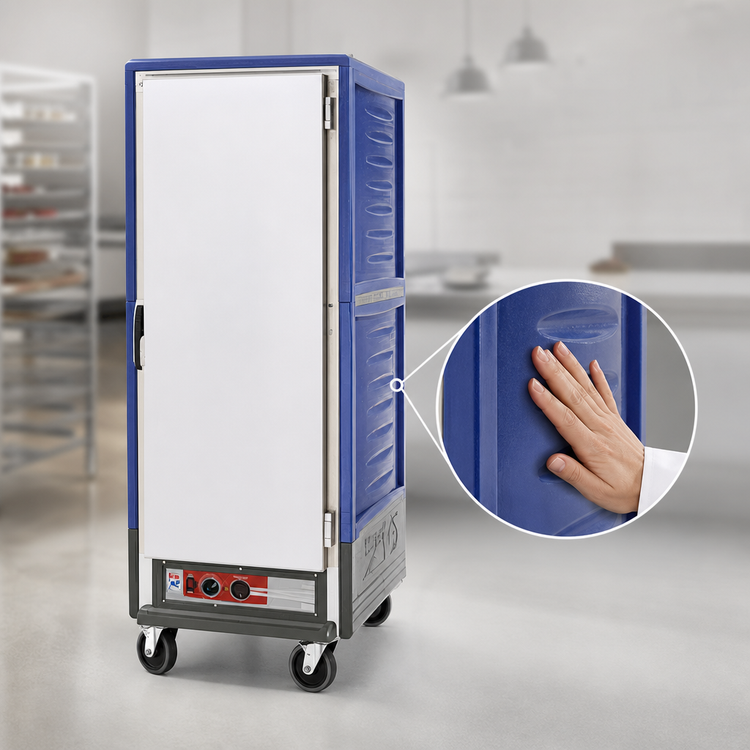 Product image #3 for Metro C5 3 Series Insulation Armour Full-Height Combination Heated Holding & Proofing Cabinet, Blue