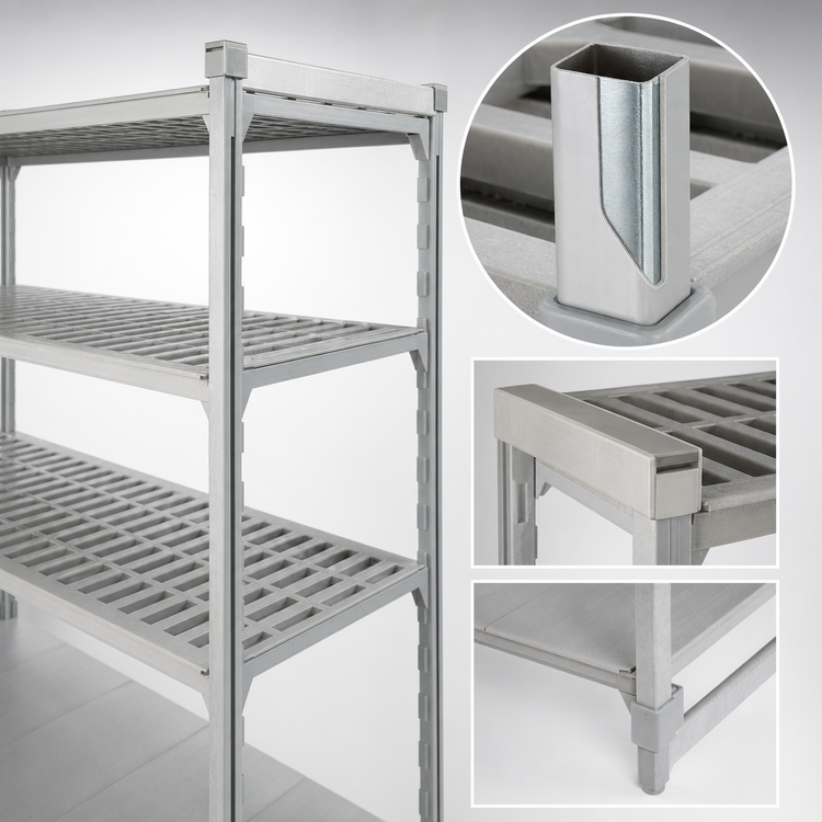 Product image #4 for Camshelving Premium 24" x 42" x 84" 5-Tier Vented and Solid Stationary Starter Unit