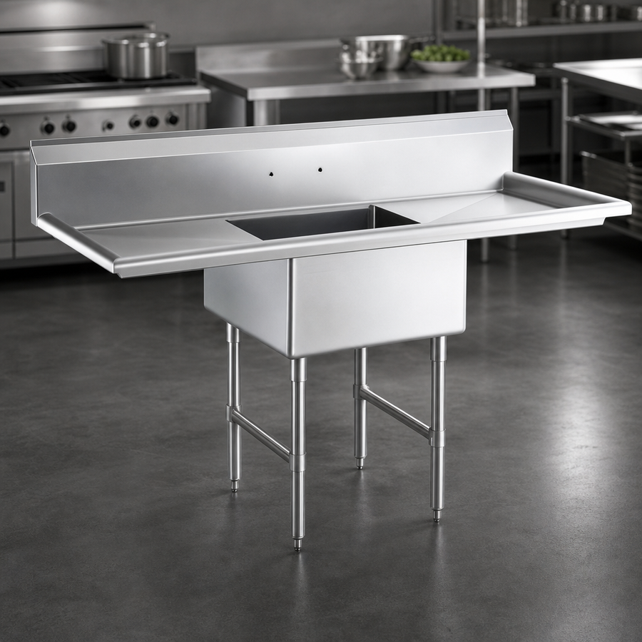 18-Gauge 304 Stainless Steel Construction