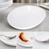 Thumbnail image #3 for Stadia 9-1/2 Inch Oblong Deep Pasta Plate, White Melamine
