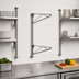 Thumbnail image #3 for Eagle Group Adjustable Post Wire Wall Mount Prepackaged Mid Unit for 14-Inch Shelves, 33-Inch Post, Stainless Steel