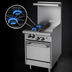 Thumbnail image #3 for Garland G Starfire Pro 24-Inch Gas Restaurant Range with 2 Burners, 12-Inch Griddle, and Space-Saver Oven