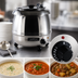 Thumbnail image #3 for CAC China 10.5 Qt Countertop Soup Warmer with Hinged Lid and Name Tags