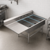 Thumbnail image #3 for John Boos Pro-Bowl Freestanding 3-Compartment Platter Sink with Left Drainboard