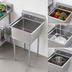 Thumbnail image #3 for Sapphire Manufacturing SMS1818 1-Compartment Stainless Steel Commercial Sink with 18