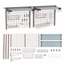 Thumbnail image #3 for Metro SmartWall Double-Wide, One-Tier Wall-Mounted Starter Unit for Sinks with 2 MetroMax 4 All-Polymer Shelves