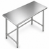 Thumbnail image #3 for Sapphire 60 Inch x 36 Inch 400-Series Stainless Steel Work Table with Galvanized Legs