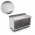 Thumbnail image #3 for John Boos Open Front Cabinet Base Work Table, 60 Inches x 30 Inches, 14/300 Stainless Steel Top, 5-Inch Backsplash