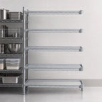 Thumbnail image #3 for Eagle Group EAGLEbrite A5-74-2124Z 5-Tier Add-On Wire Shelving Unit, 24"W x 21"D x 74"H, Zinc Finish
