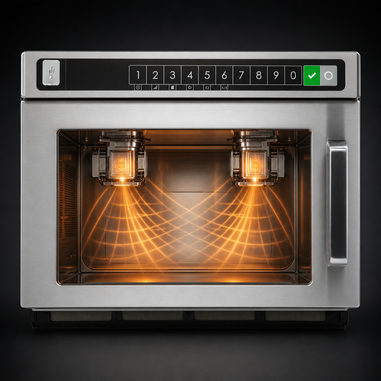 Product image #3 for Amana Commercial HDC212 Heavy Volume Countertop Microwave Oven, 0.6 Cu. Ft., 2.1 kW, 208/240V