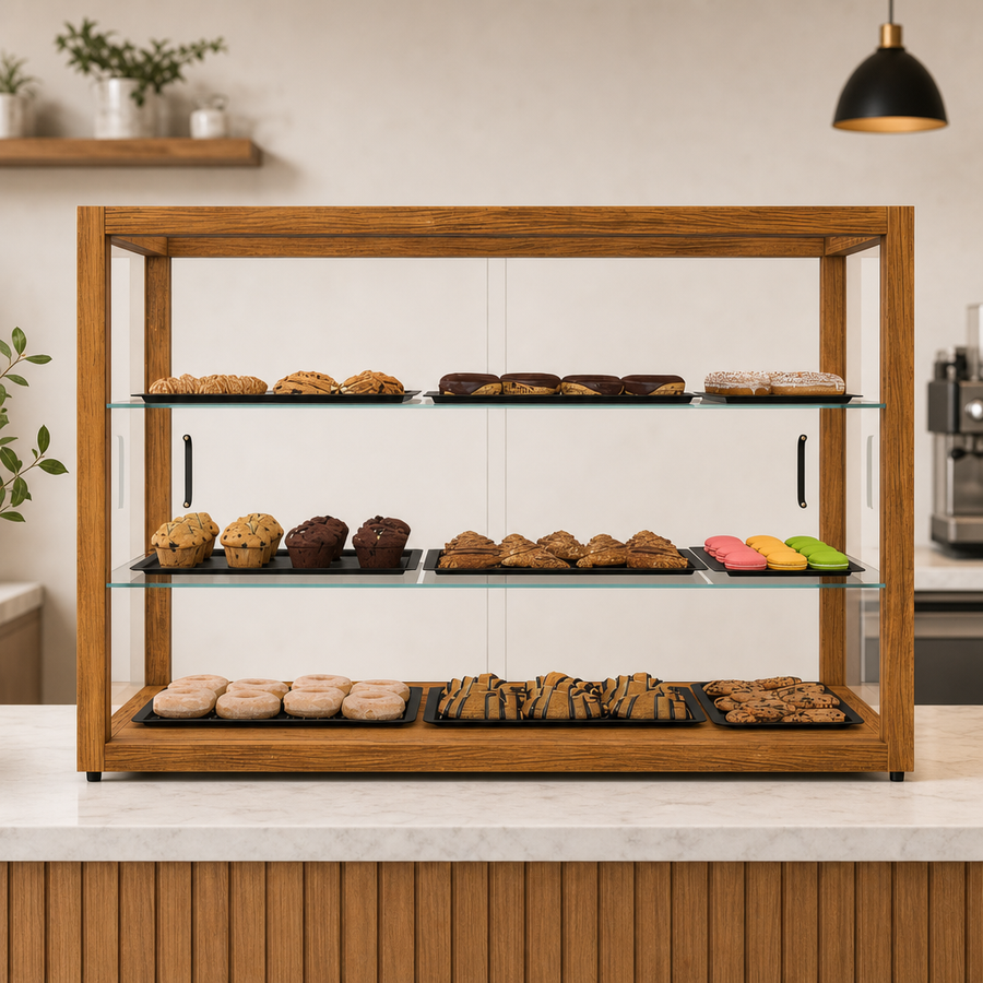 Three Tempered-Glass Shelves