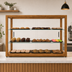 Thumbnail image #4 for KoolMore Countertop Bakery Display Case with Straight Glass Front, 3 Tempered-Glass Shelves, and Sliding Rear Doors