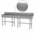 Thumbnail image #3 for Advance Tabco FS-FM-100 5-Station Freestanding Multiwash Hand Sink, 100 Inch, Splash-Mount Faucet Provision