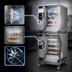 Thumbnail image #3 for AccuTemp Evolution E62083E100 DBL Double-Stacked 6-Pan Electric Boilerless Convection Steamer