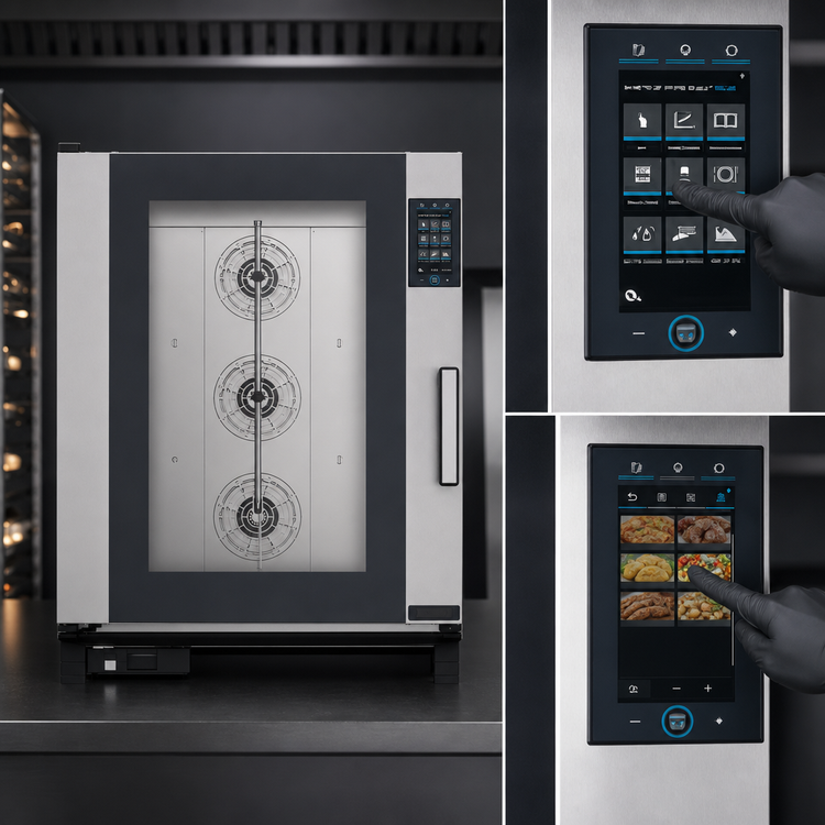 Product image #3 for UNOX ChefTop MIND.Maps Plus 10 Full-Size Sheet Pan Electric Countertop Combi Oven/Steam Oven
