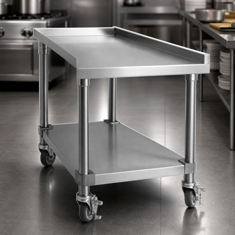Product image #3 for Imperial Steakhouse 48-Inch Stainless Steel Equipment Stand with Undershelf and Legs