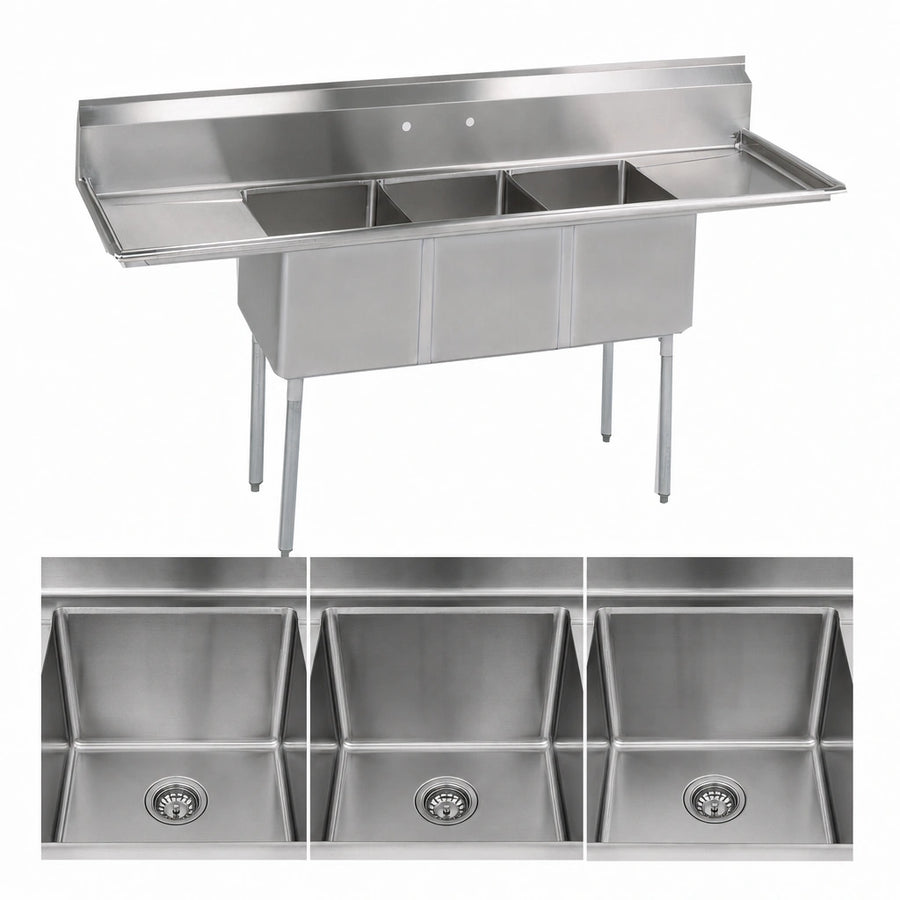 Three-Compartment Basin