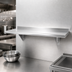 Thumbnail image #3 for Advance Tabco 24-Inch x 15-Inch Wall-Mounted 16-Gauge 304 Stainless Steel Wall Shelf with Bullnose Edge