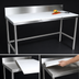 Thumbnail image #3 for John Boos TC001 36 Inches x 24 Inches Trimming Table — 0.75 Inches Reversible Poly Top, 6 Inches Removable Backsplash, Stainless Steel Base
