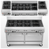 Thumbnail image #3 for Southbend Ultimate 60-Inch Gas Restaurant Range with 9 Open Burners and 2 Convection Ovens