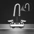 Thumbnail image #3 for T&S Brass B-1100-LNM Deck-Mount Workboard Faucet, Less Nozzle, 3-1/2 Inch Centers